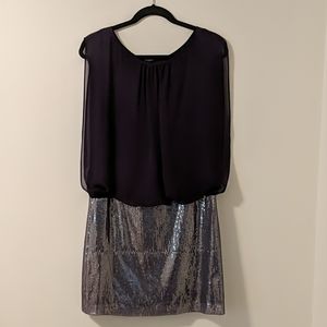 Aqua Dress - Plum and sparkly (Size 10)